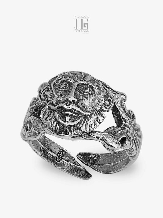 Anello in Argento con raffigurato Volto di Agamennone Cod. MGK 3734 V